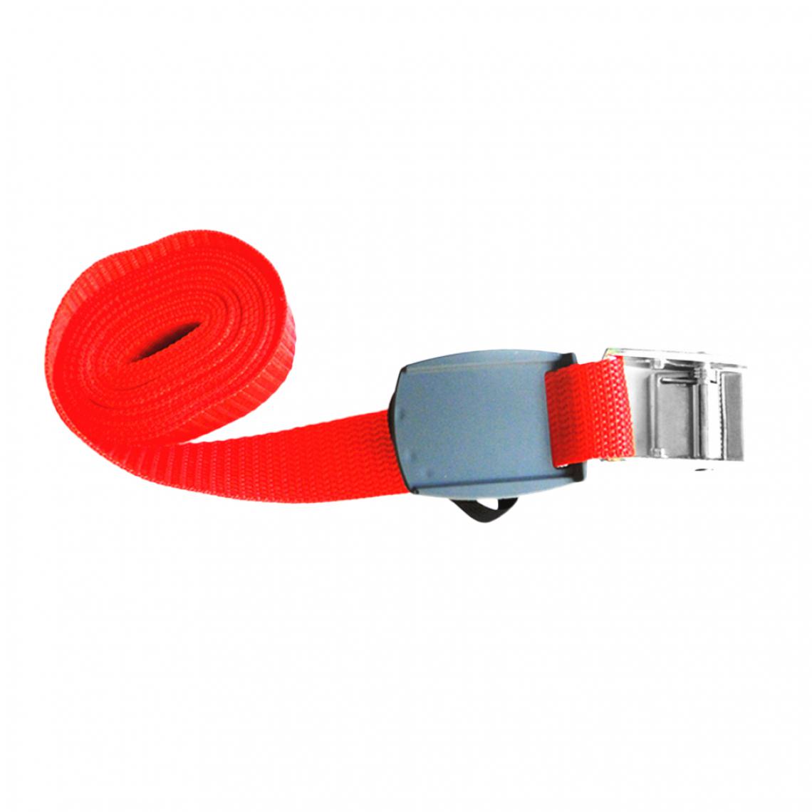marque generique - courroie de cravate de boucle de caméra avec tampon protecteur pour planche de surf de kayak 3m rouge - Corde et sangle