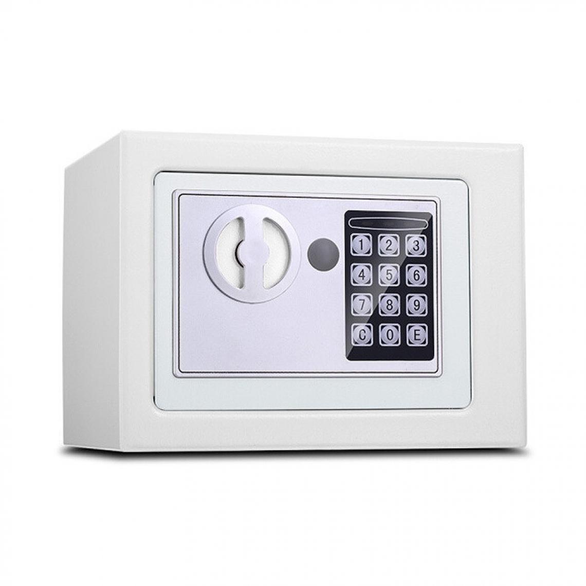 Wewoo - Coffre-fort 17E Home Mini armoire de sécurité avec de verrouillage électronique Boîte de fonction à prépaiement Blanc - Coffre fort