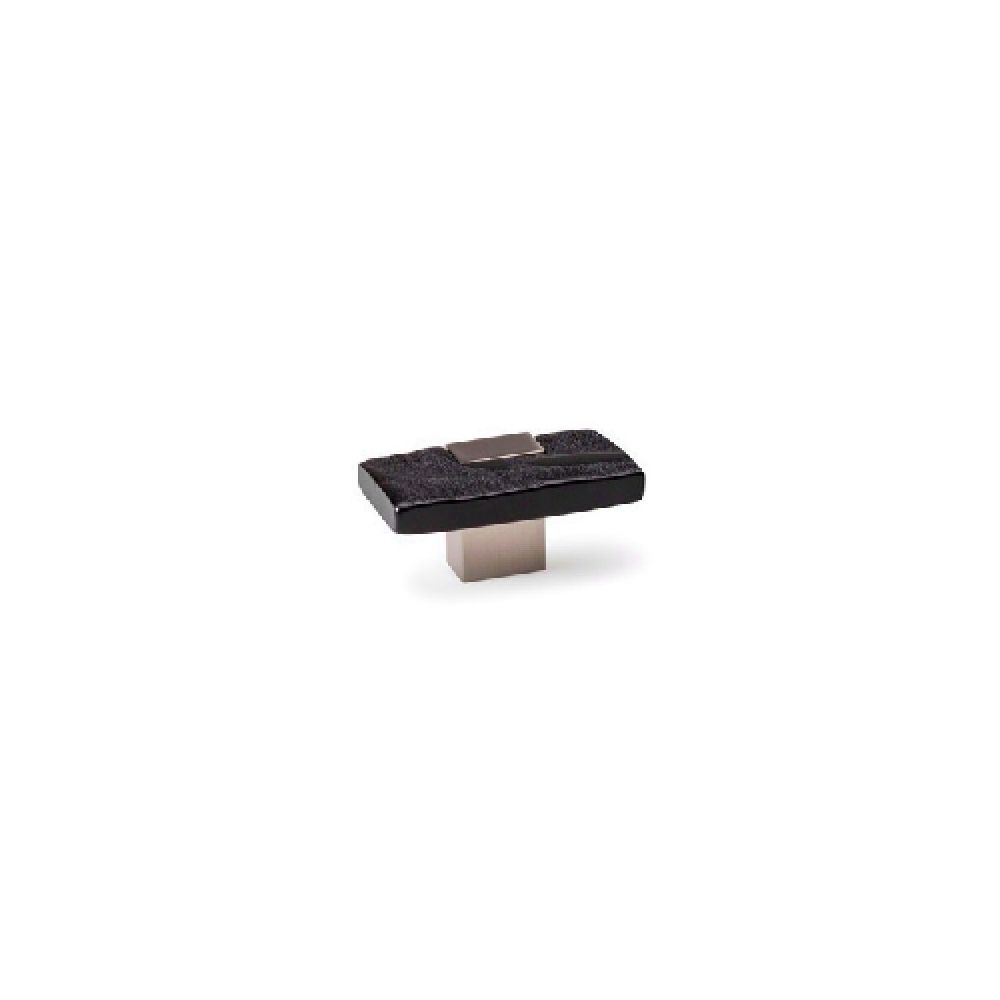 Secury-T - Bouton de meuble BAMBU noir chromé 60X30 - Poignée de porte