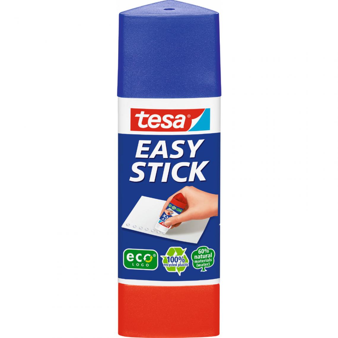 Tesa - tesa ecoLogo Easy Stick Bâton de colle, sans solvant, 25 g () - Colle & adhésif