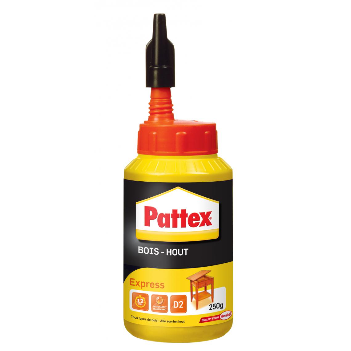 Pattex - Colle à bois Express PATTEX - bib 250g - 1419263 - Colle & adhésif