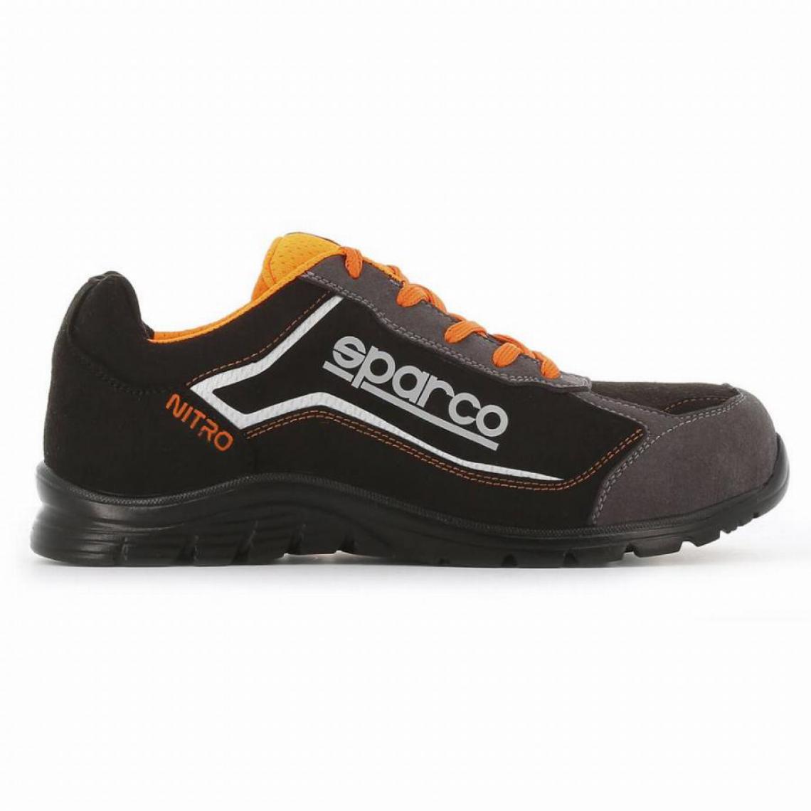 S 24 Bossi Industrie - Chaussure basse S3 Sparco Nitro S24 - orange et noir - taille 43 - NITRO 07522 NRGR - 43 - Equipement de Protection Individuelle