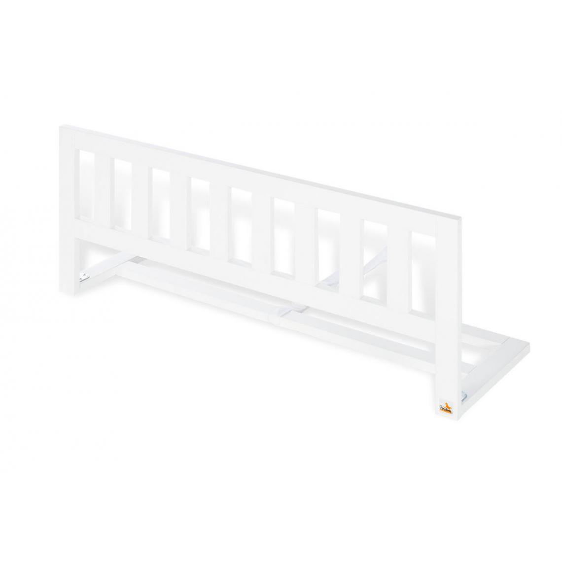 Pinolino - Barrière de lit classique 90cm MDF Blanc - Bloque-porte