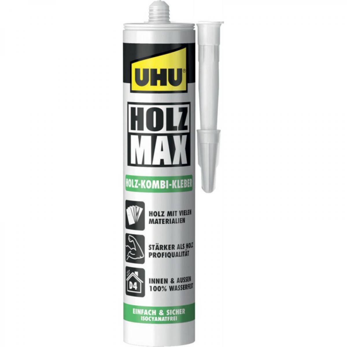 Uhu - Colle a bois MAX sans solvants, tube de 100 g, 1 pièce, 51305 - UHU - Colle & adhésif