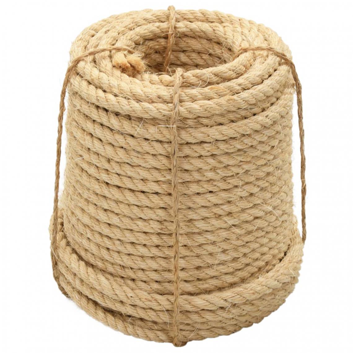 Icaverne - Splendide Chaînes, câbles et cordes collection Lusaka Corde 100 % en sisal 14 mm 50 m - Corde et sangle
