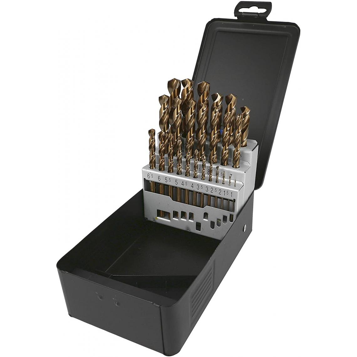 Inconnu - HSS Set de forets pour le métal 25 pièces Heller 23777 2 Cobalt tige cylindrique 1 set - Coffrets outils