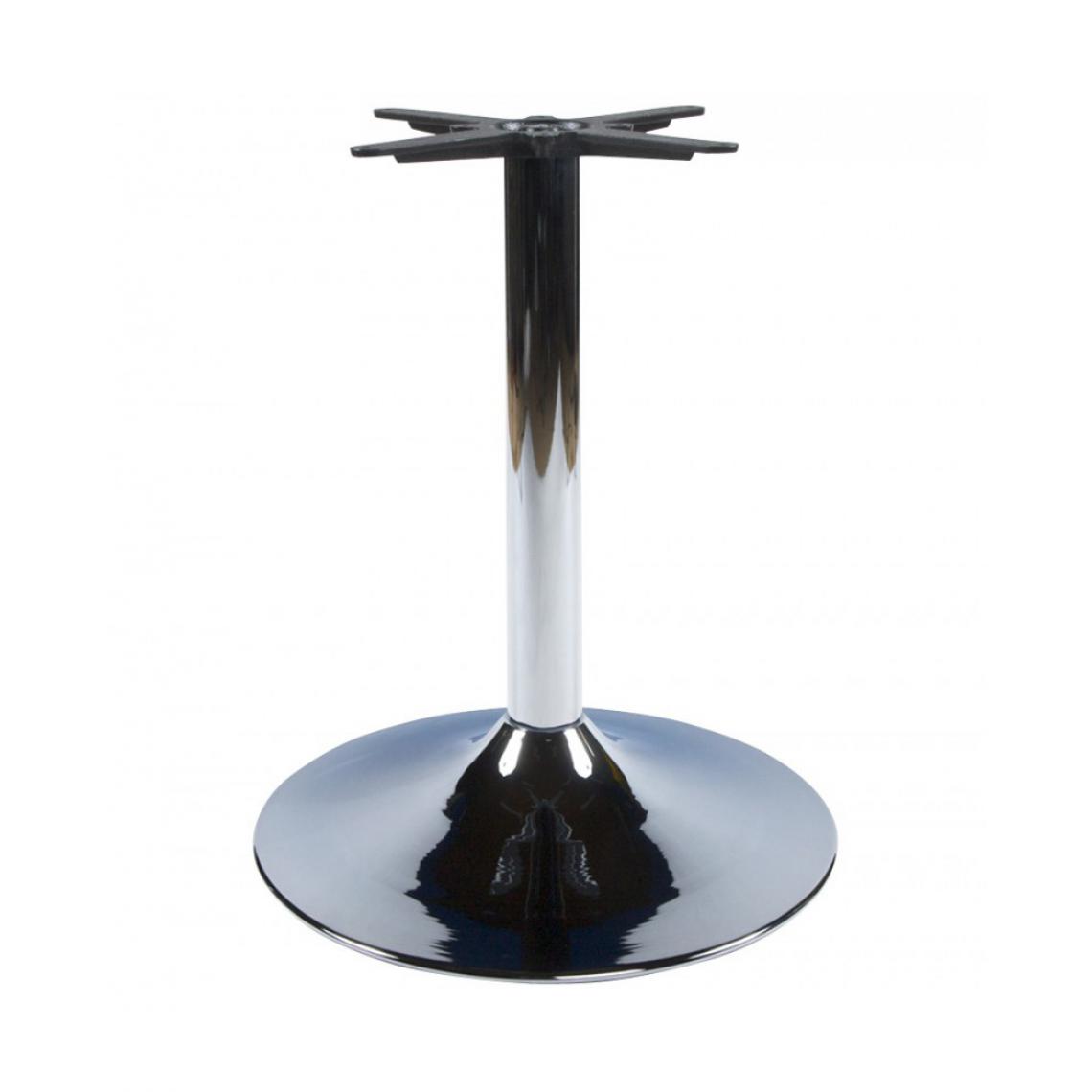 Kokoon Design - pied de table sans plateau 75cm CHROME 60x60x75 cm - Pieds & roulettes pour meuble