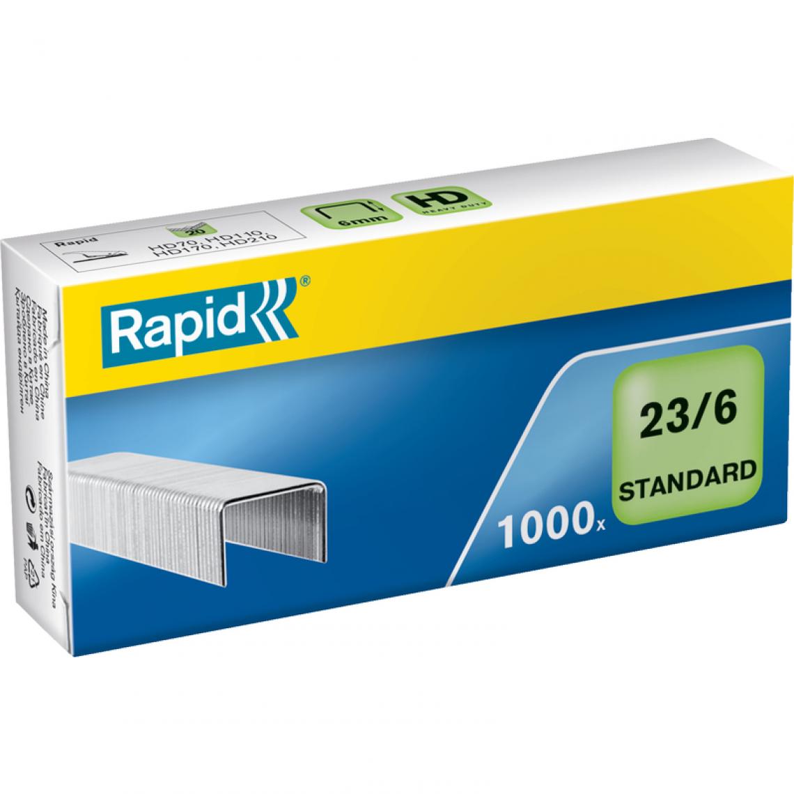 Rapid - Rapid Agrafes standard 23/6, galvanisé () - Boulonnerie