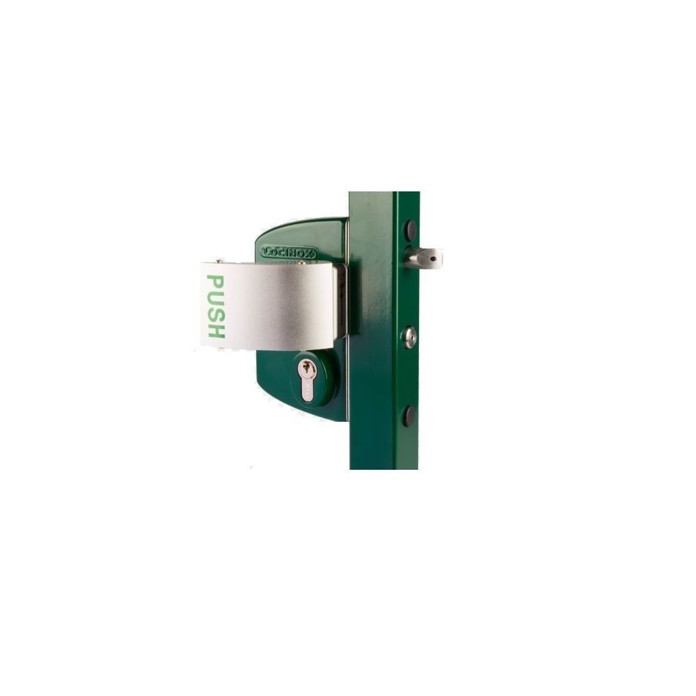 Locinox - Serrure type industriel anti-panique, profil carré 60mm-80mm, cylindre s'entrouvant GSX poignée 3006 PUSH - Cylindre de porte