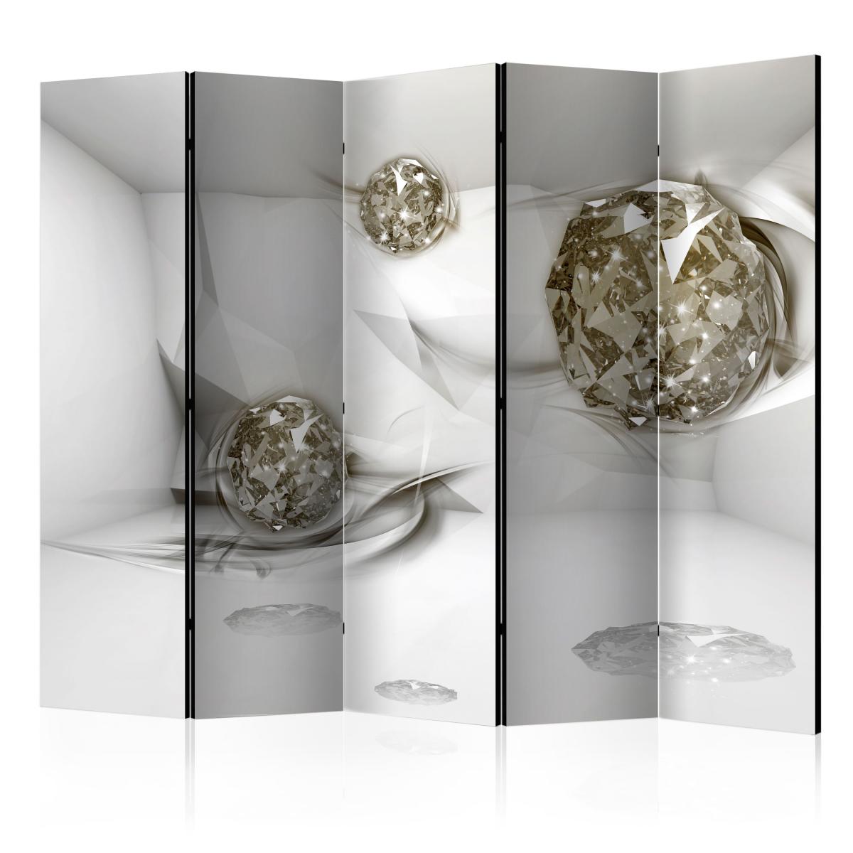 Bimago - Paravent 5 volets - Abstract Diamonds II [Room Dividers] - Décoration, image, art | 225x172 cm | XL - Grand Format | - Cloisons
