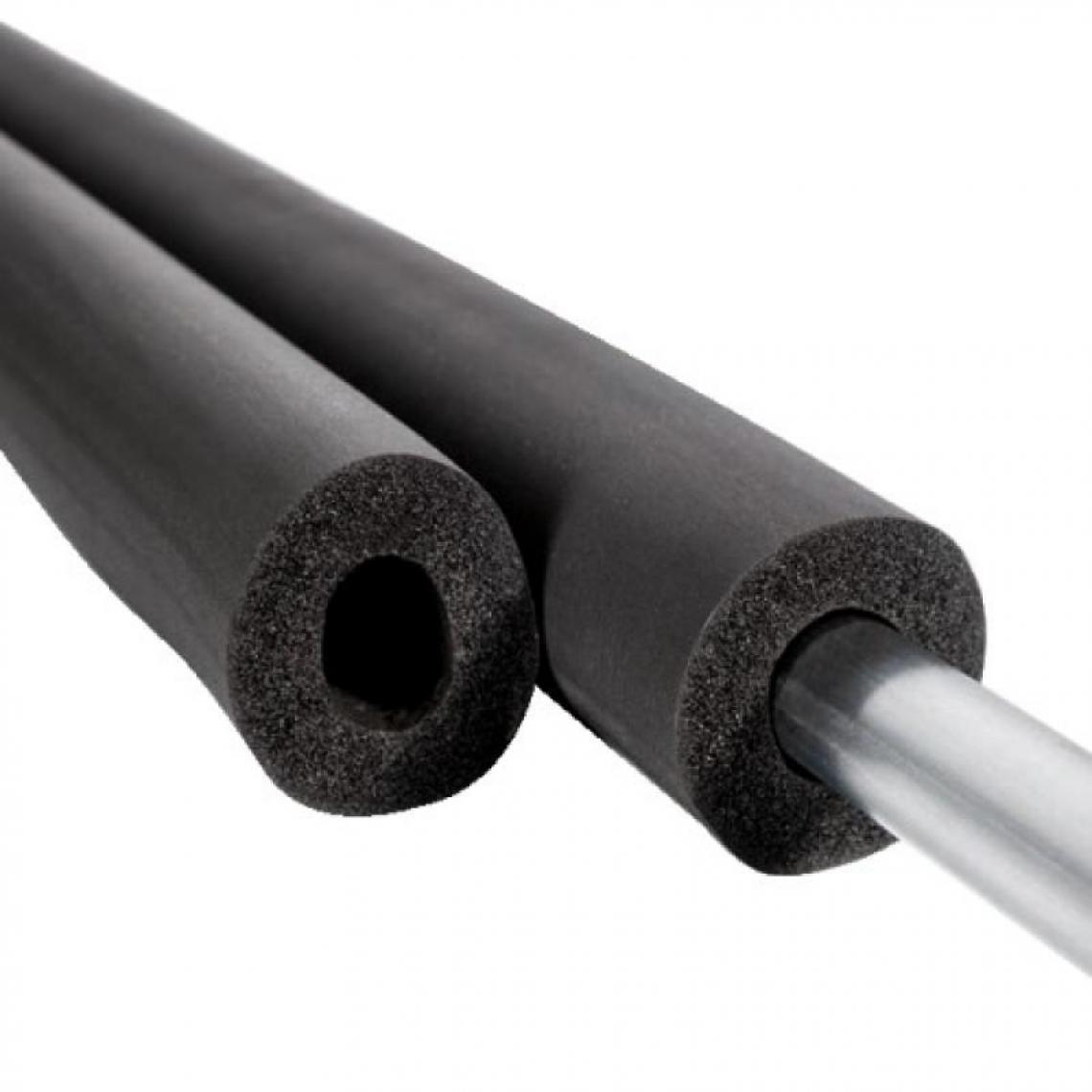 NMC - Tube isolant non fendu, épaisseur 19 mm, longueur 2 m, pour tuyaux diamètre 18 - Coudes et raccords PVC