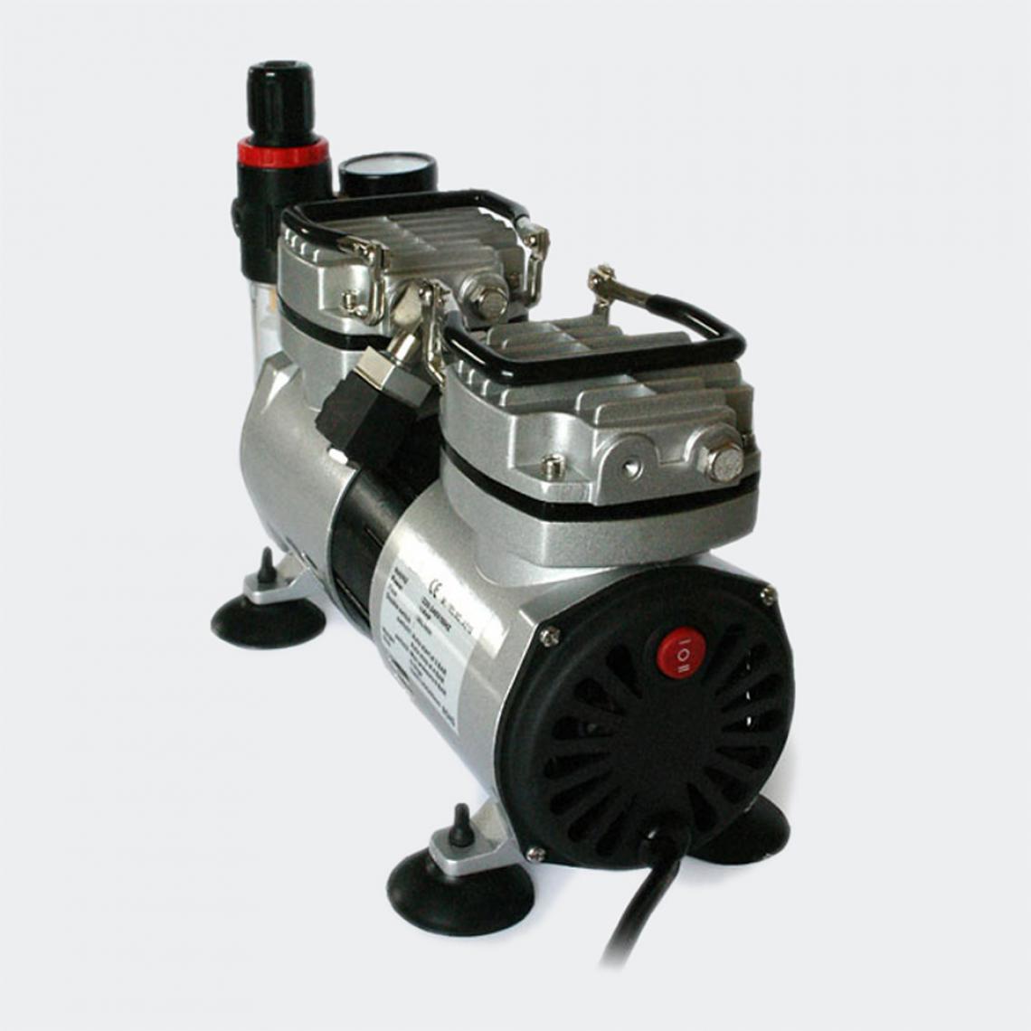 MercatoXL - Compresseur d'aérographe AS19 2 Pistons Cylindres Séparateur d'eau CDS - Compresseurs