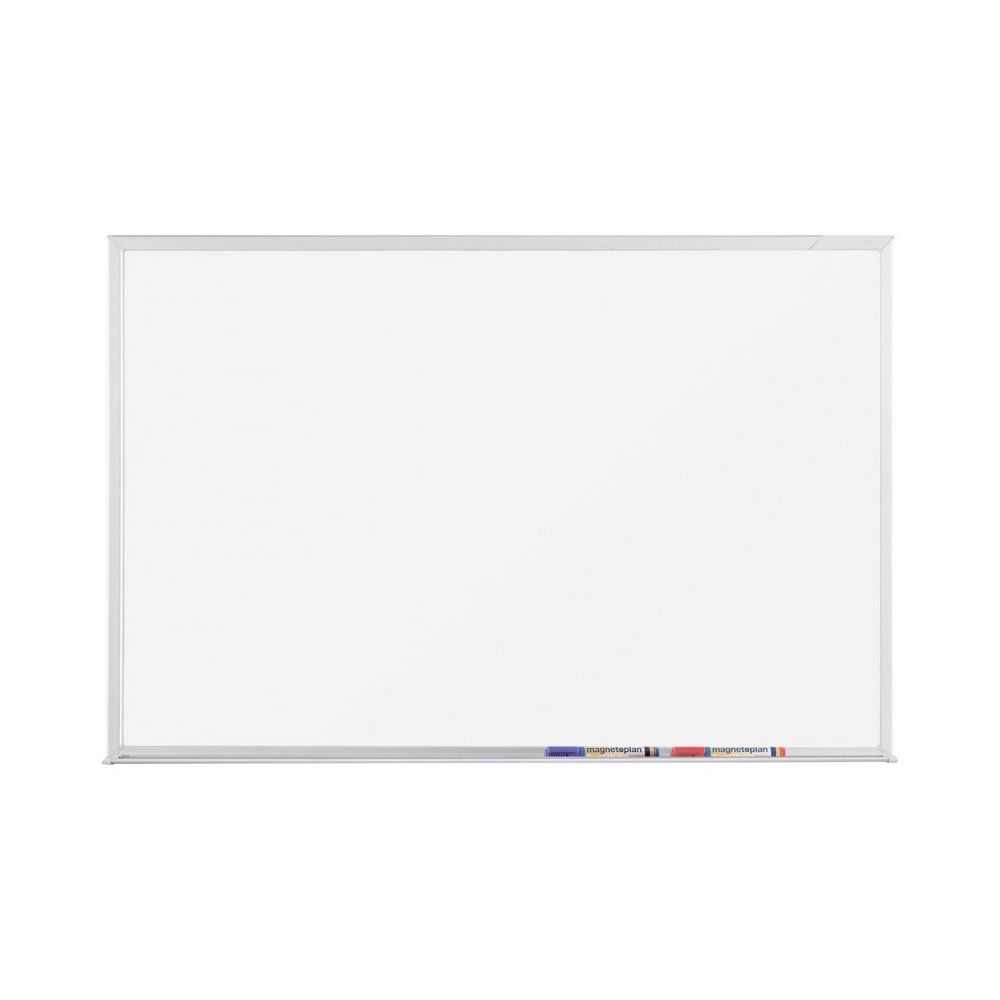 Magnetoplan - Tableau blanc a surface émaillée 900 x 600 mm - Visserie