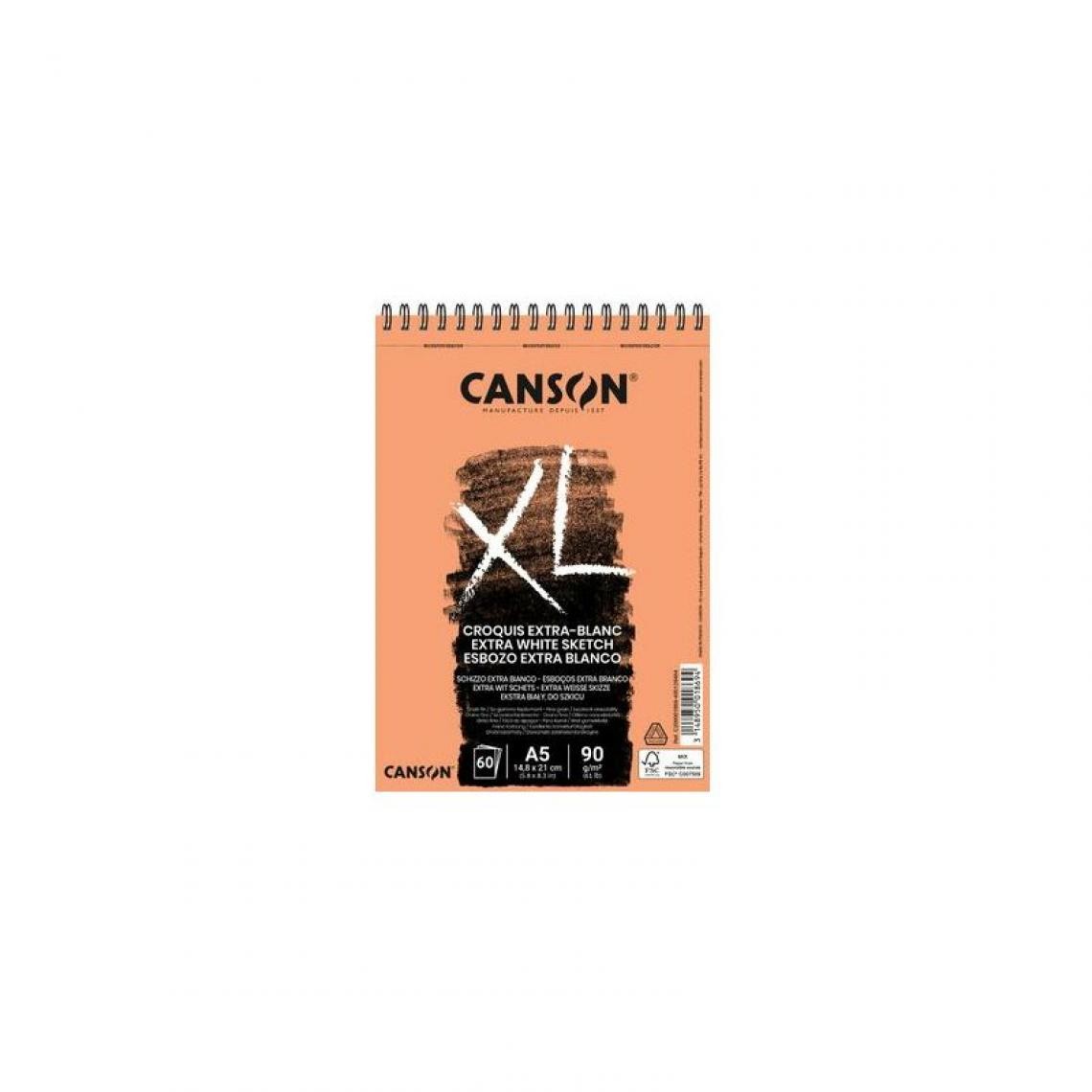 Canson - CANSON Bloc croquis et études 'XL EXTRA BLANC', A4 () - Outils et accessoires du peintre