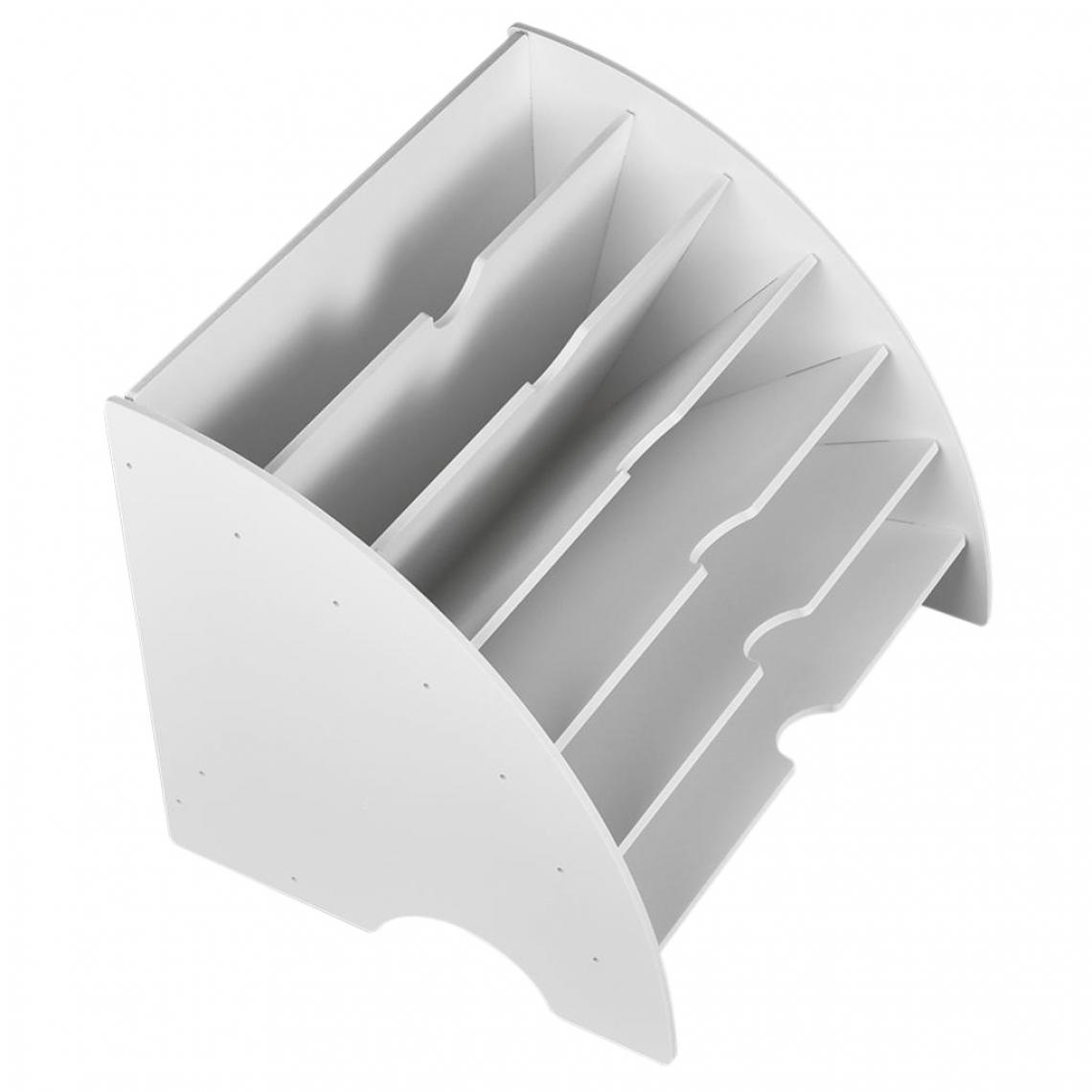 marque generique - 6 Compartiments Boîte de Stockage du Papier A4 Porte-Documents Organisateur Tiroir de Papier pour Bureau Maison DIY Conteneur en Papier - Boulonnerie