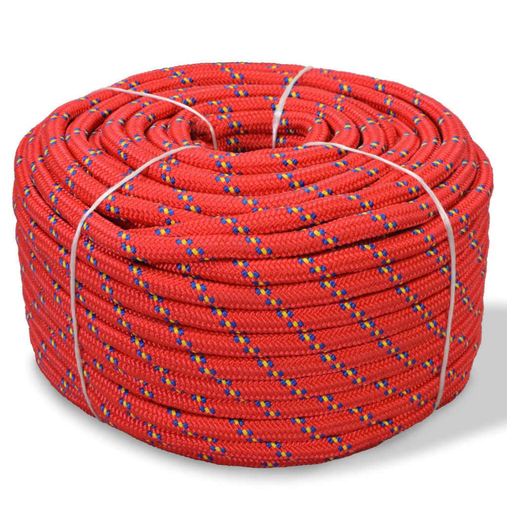 marque generique - sublime Chaînes, câbles et cordes selection Bagdad Corde de bateau Polypropylène 14 mm 50 m Rouge - Corde et sangle