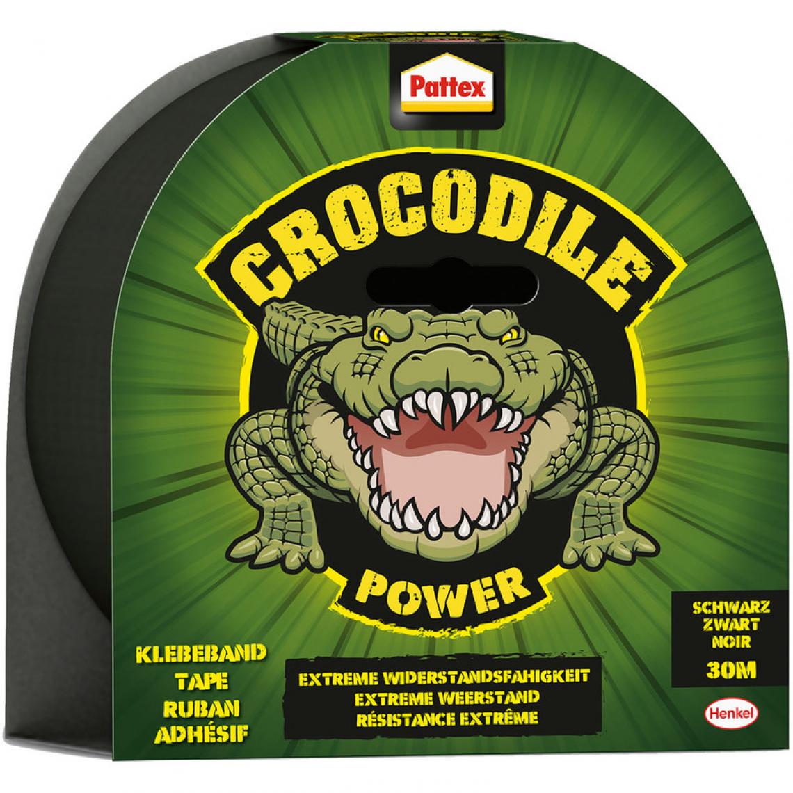 Pattex - Pattex Crocodile Power Ruban adhésif, 48 mm x 30 m, noir () - Colle & adhésif