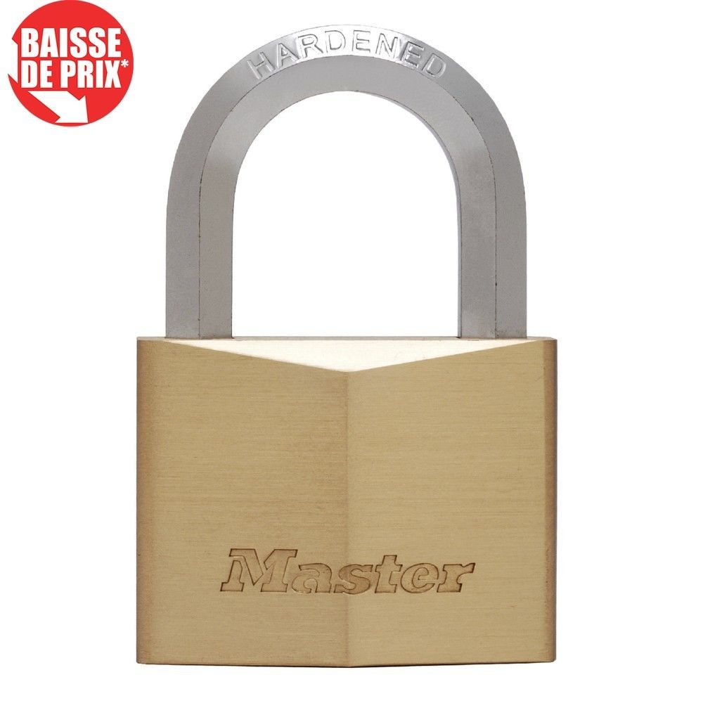 Master Lock - Cadenas MASTER LOCK 40mm Laiton Anse Hexa - Verrou, cadenas, targette
