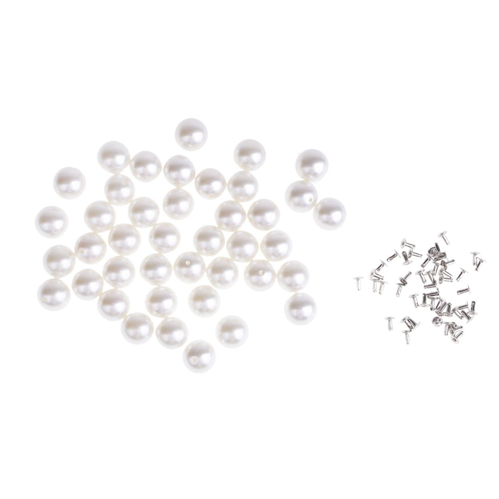 marque generique - perles rivets goujons pour diy sac en cuir chaussures vêtements décor 12mm 40 ensembles - Boulonnerie