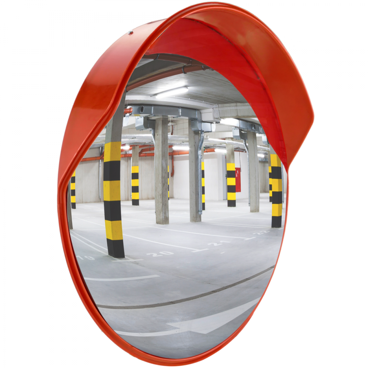 Primematik - Sécurité miroir convexe surveillance extérieur 60cm avec fixation murale - Extincteur & signalétique
