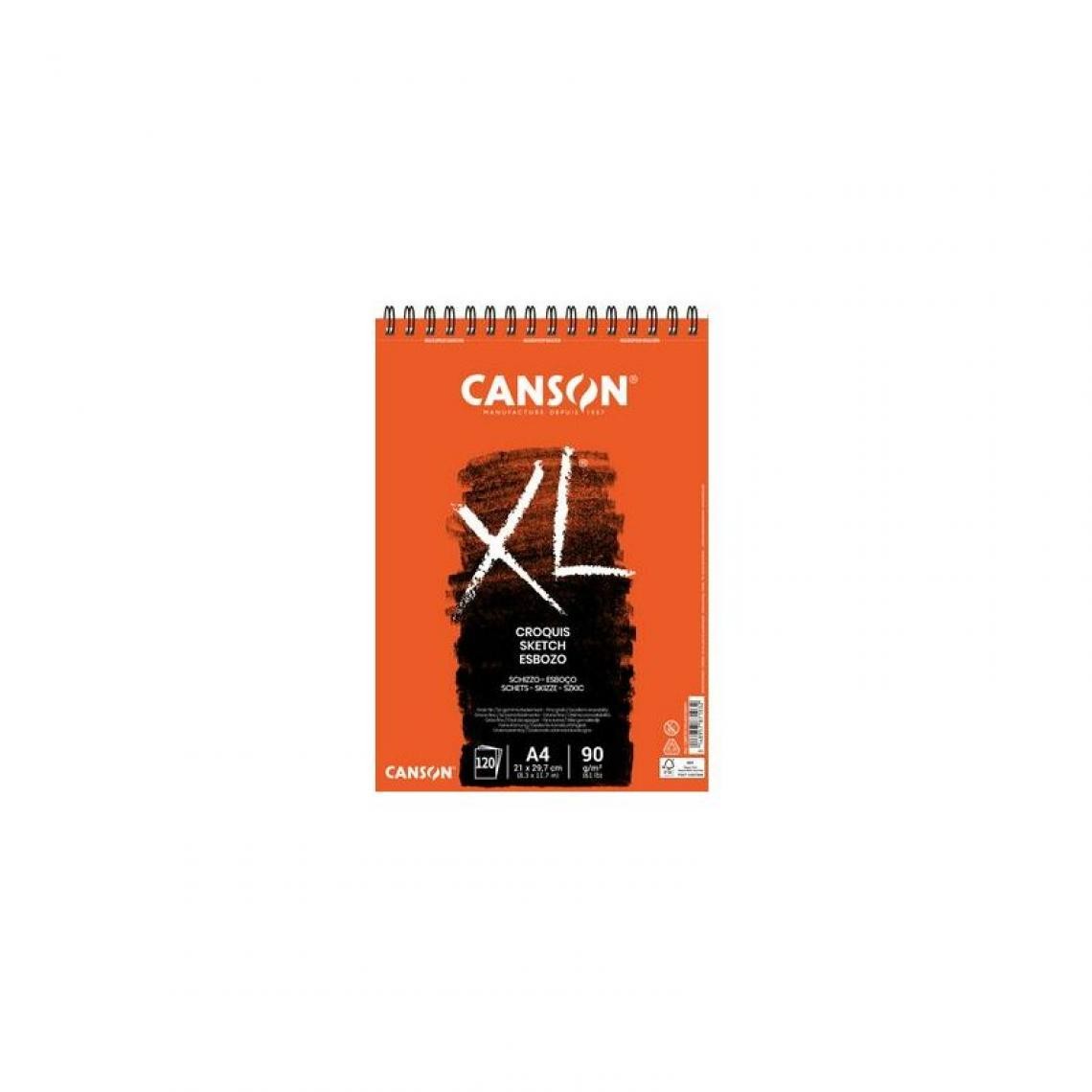 Canson - CANSON Bloc croquis et esquisse 'XL CROQUIS', A5, 90 g/m2 () - Outils et accessoires du peintre