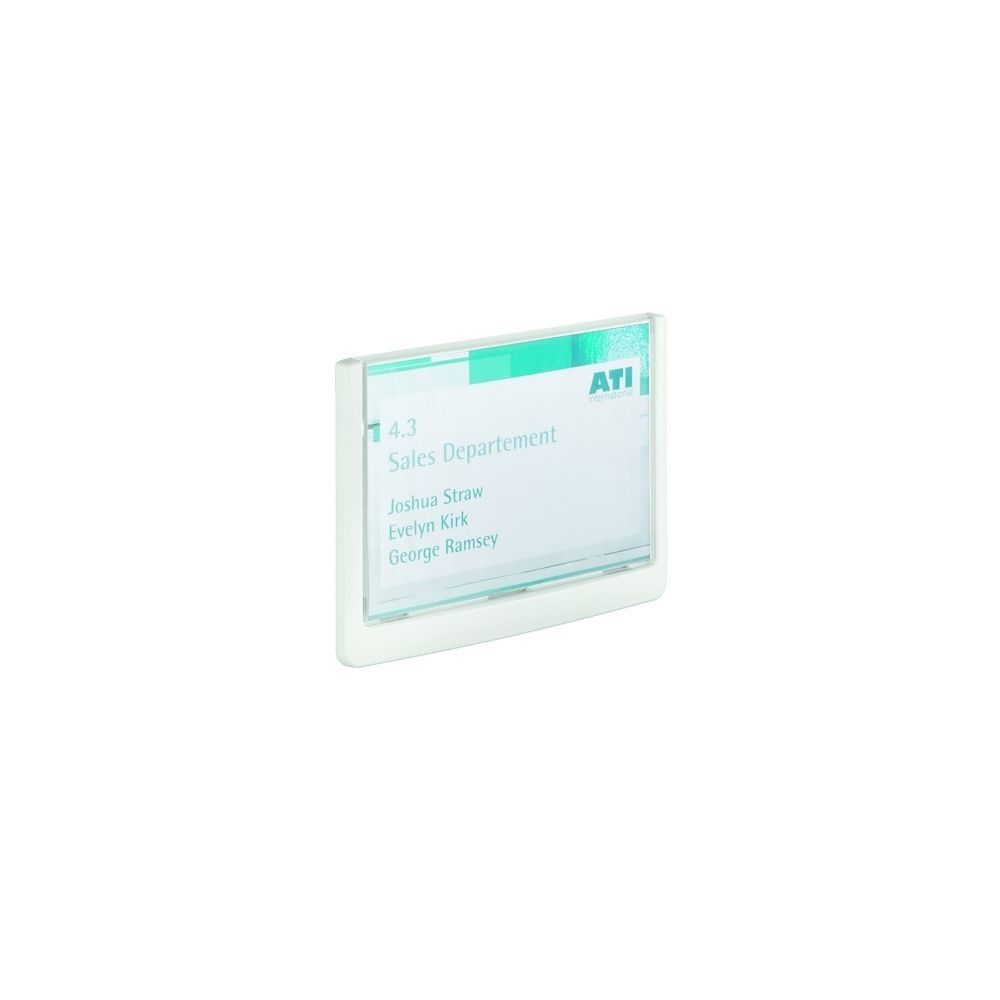 Durable - Plaque de porte Clicksign blanche A6 - Extincteur & signalétique