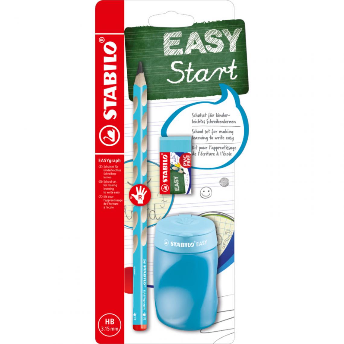 Stabilo - STABILO Kit pour écolier EASYgraph, pour droitiers, bleu () - Outils et accessoires du peintre