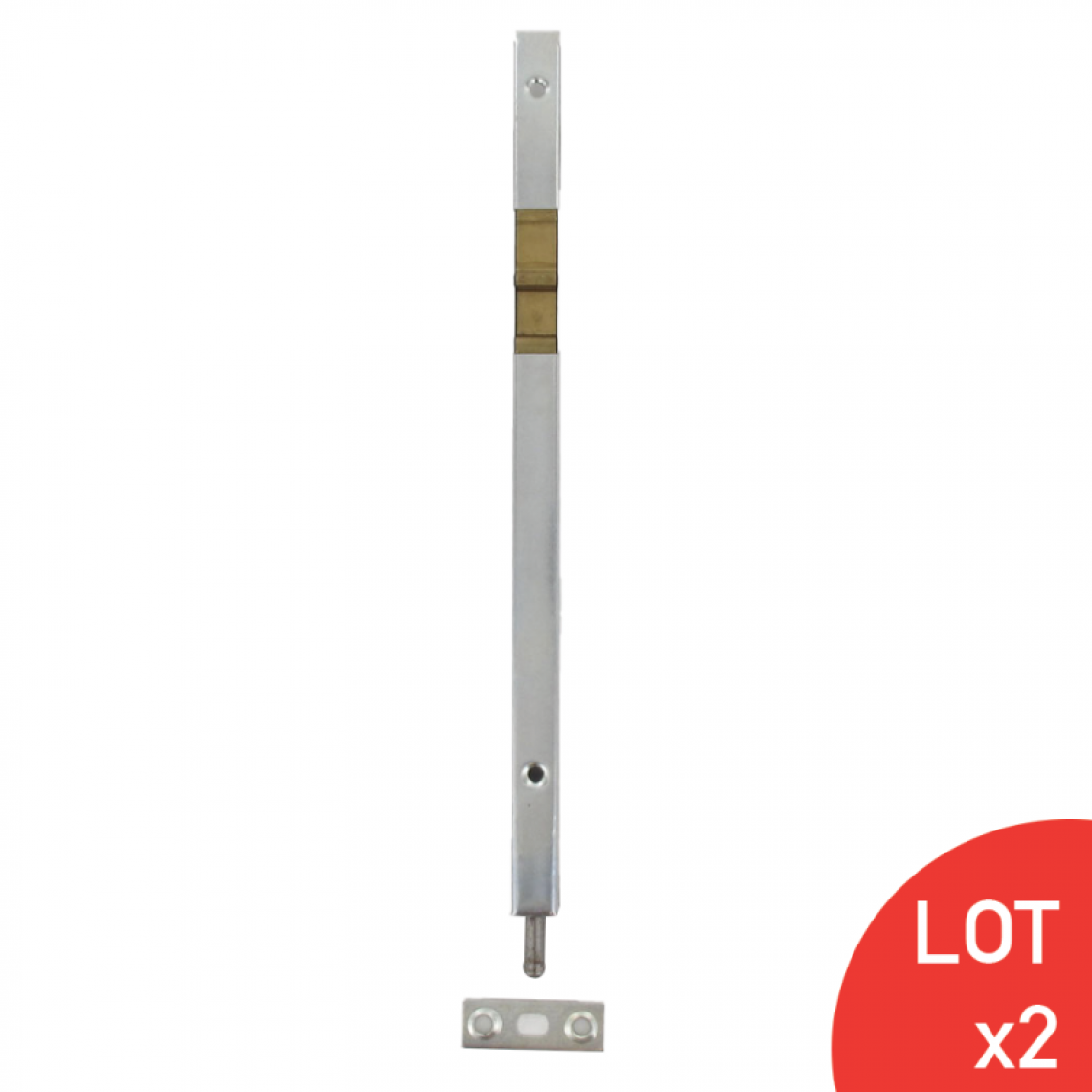 Sama - Verrou tube sifflet 13X11X160 mm LOT DE 4 - Verrou, cadenas, targette