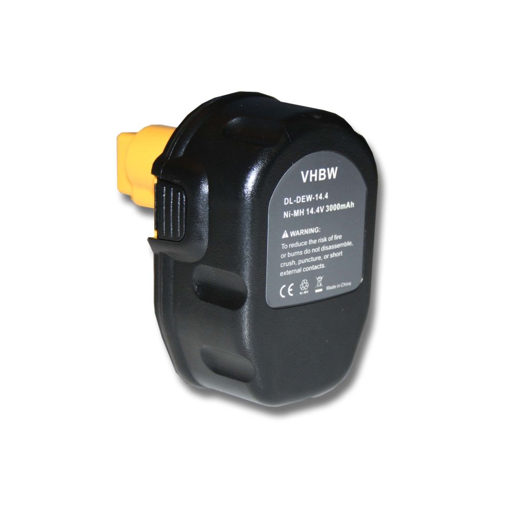Vhbw - Batterie pour outil électrique NI-MH 3000mAh 14.4V noire pour DEWALT DC9091, DE9038, DE9091 etc. remplace DC9091,DE9038,DE9091, DE9092, DE9094, DE9502 - Clouterie