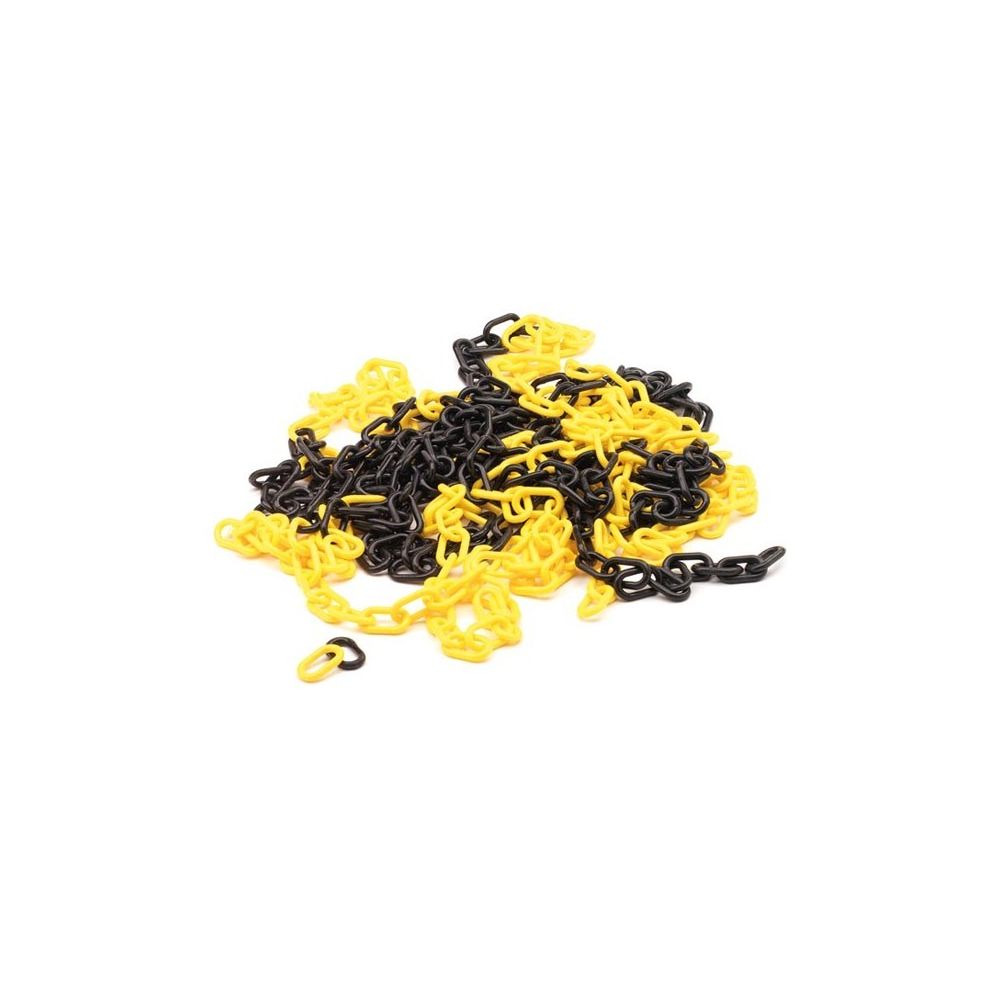Perel - Chaine jaune/noir - 10 m - Extincteur & signalétique