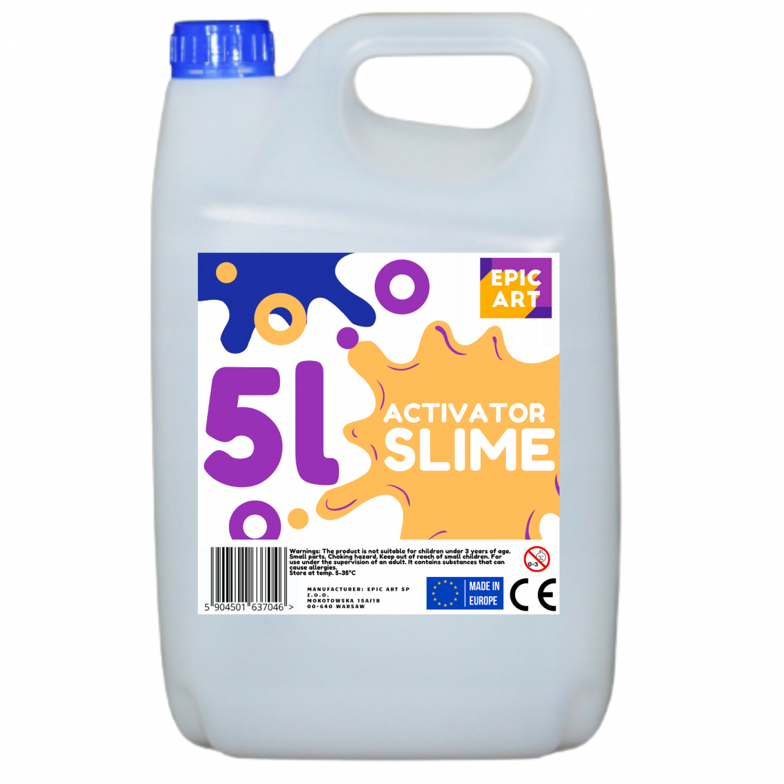 Sans Marque - Activateur liquide, 5L pour Slime, 5000ml - Epic Art Poland - Colle & adhésif