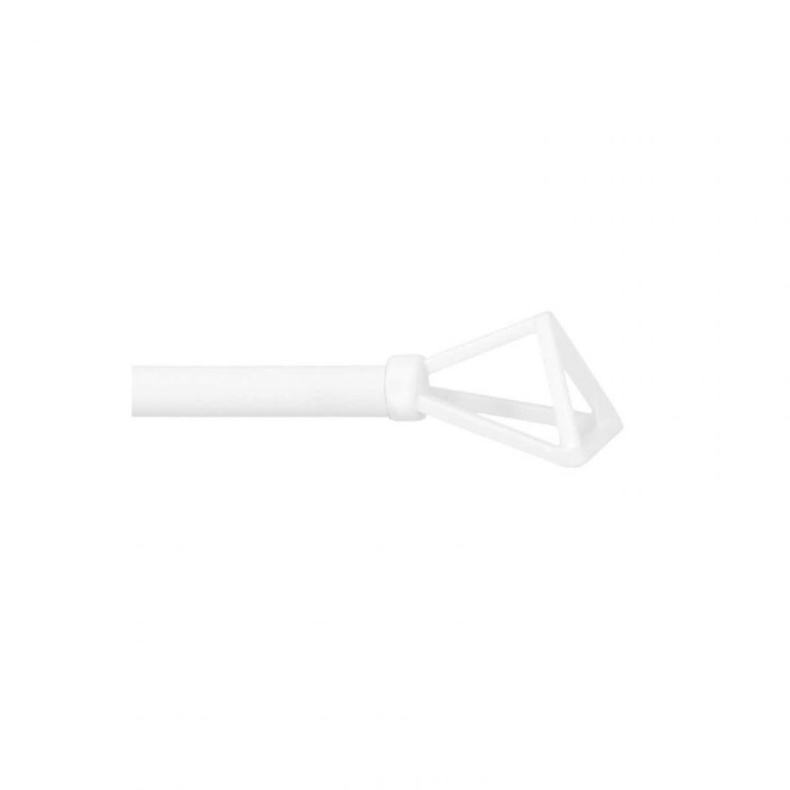 Mobois - Tringle Metal extensible Mobois Vitrage embout filaire blanc - 40 à 65 cm - 464003345 - Cheville