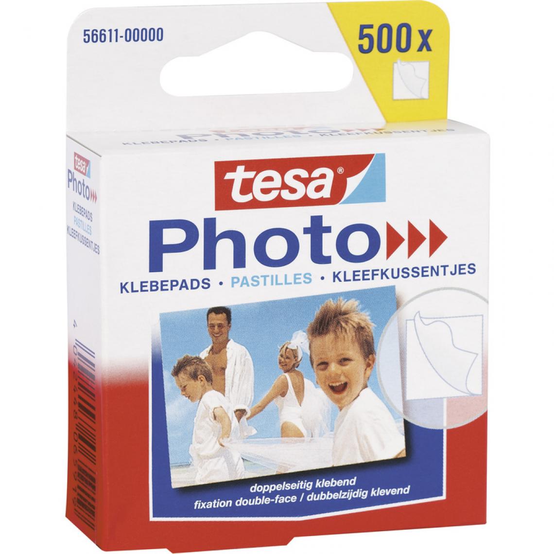 Tesa - tesa Photo Pastilles adhésives pour photos, blanc, fixation () - Colles et pistolets à colle