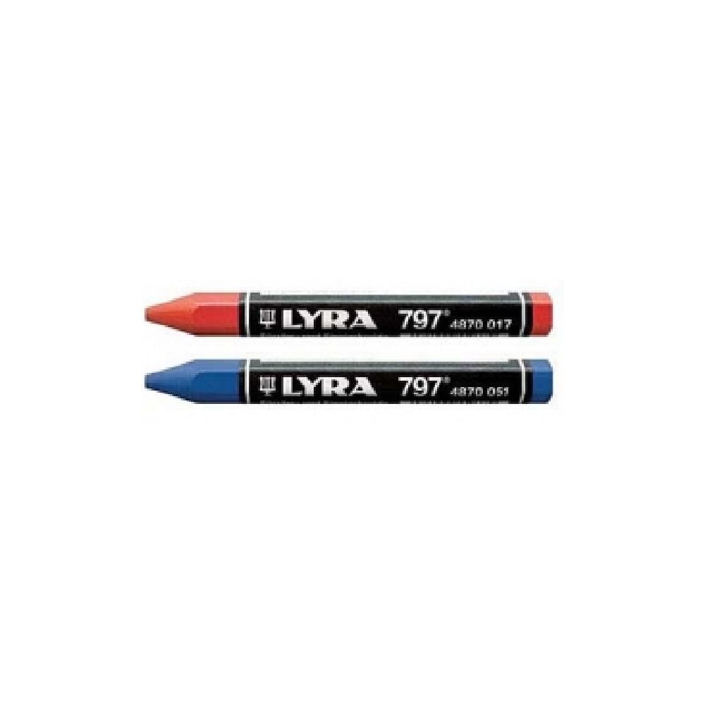 Lyra - LYRA - Boîte de 12 craies rouges - Pointes à tracer, cordeaux, marquage