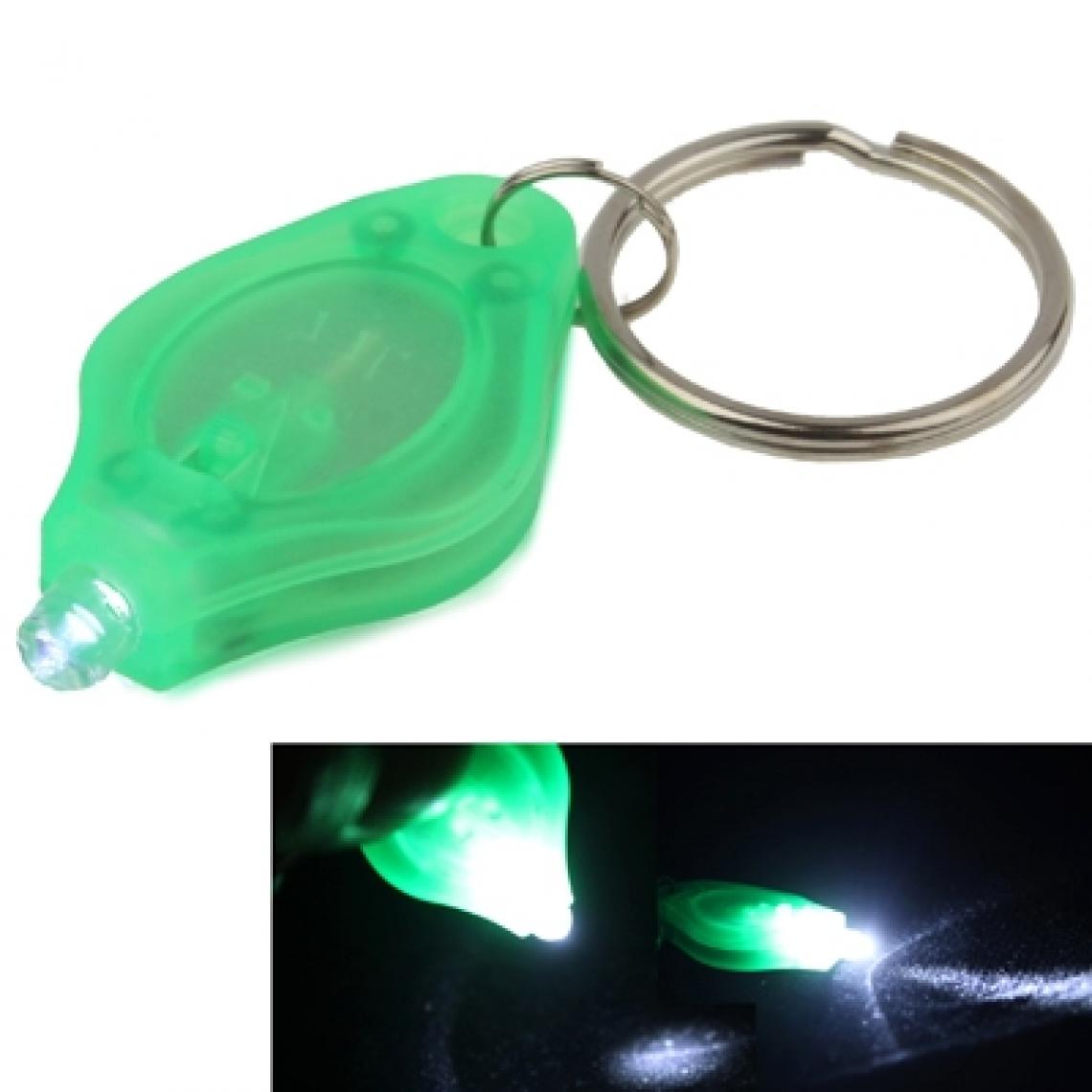 Wewoo - Mini lampe torche LED vert Mini de poche Porte clés - Lampes portatives sans fil