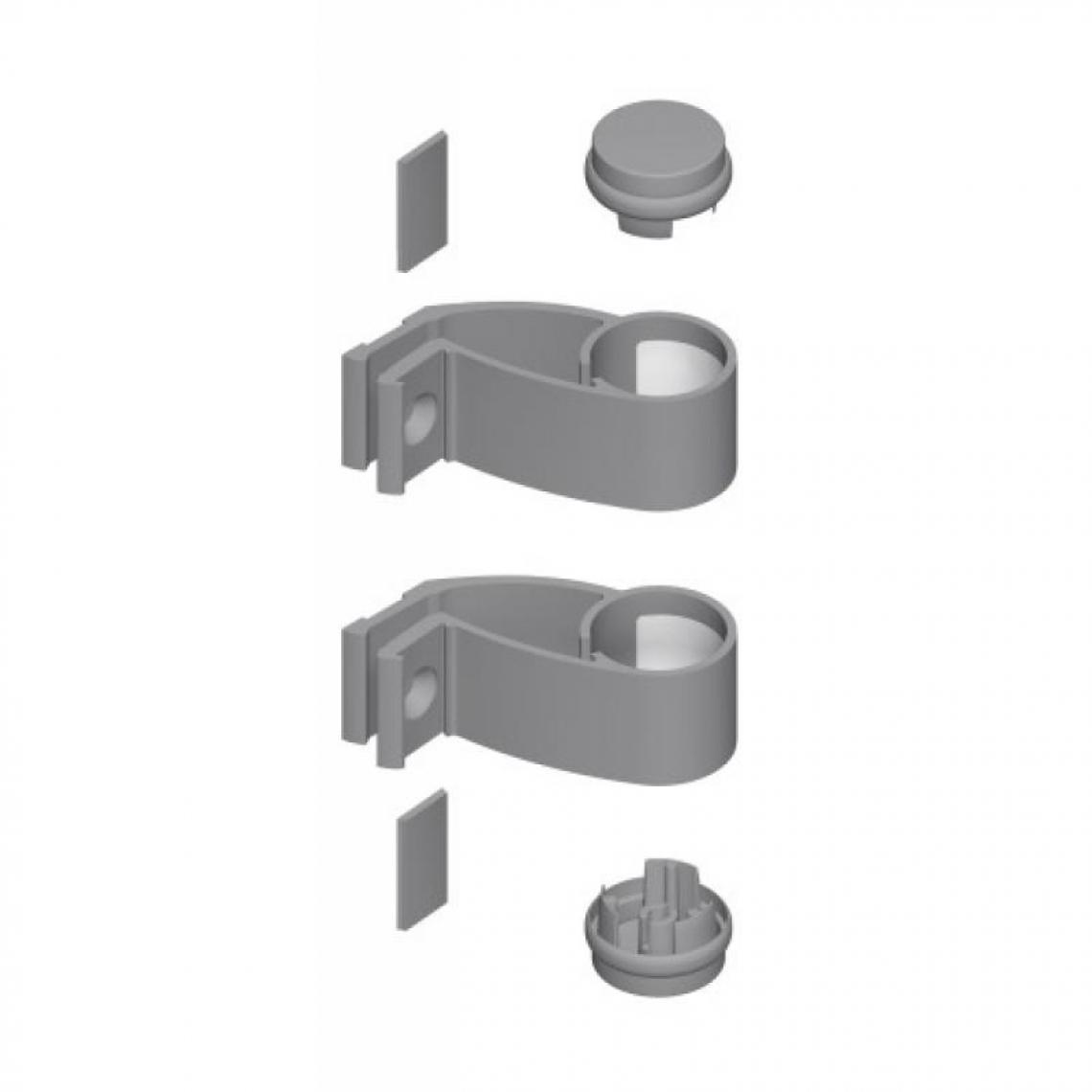 La Croisee Ds - Kit supports enveloppants + bouchons 7319 finition - Poignée de porte