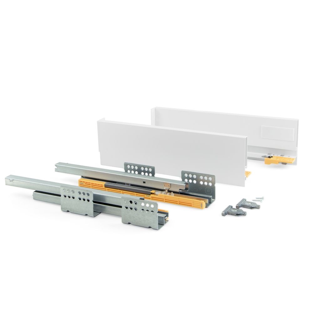 Emuca - Kit de tiroir Concept EMUCA hauteur 105 mm et profondeur 400 mm finition blanc - 3100312 - Verrou, cadenas, targette