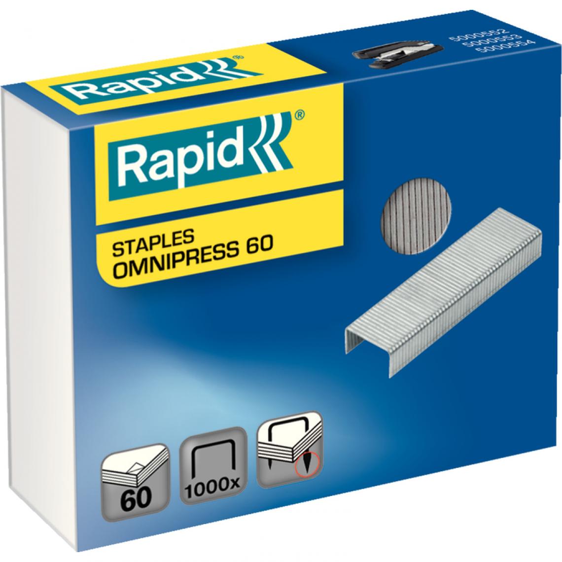 Rapid - Rapid Agrafes Omnipress 60, galvanisé () - Boulonnerie