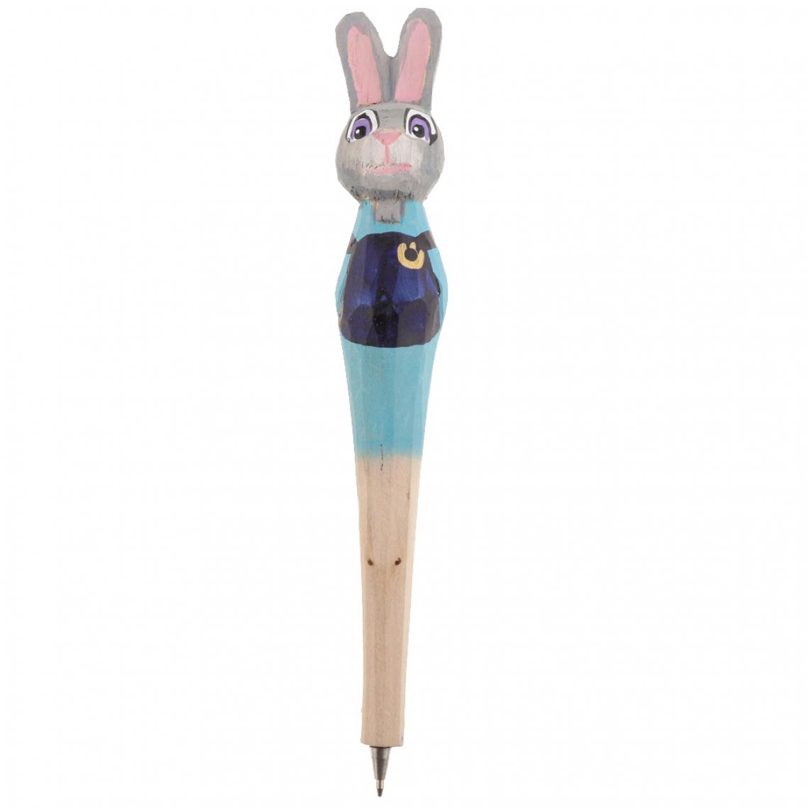 marque generique - stylo à bille sculpté à la main en forme de lapin bleu - Pointes à tracer, cordeaux, marquage