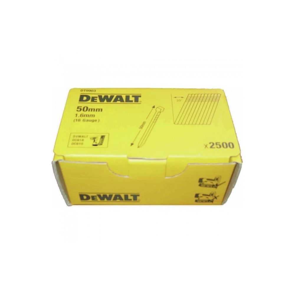 Dewalt - Pointes lisses acier pour cloueur sans fil-1,6x63mm - Clouterie