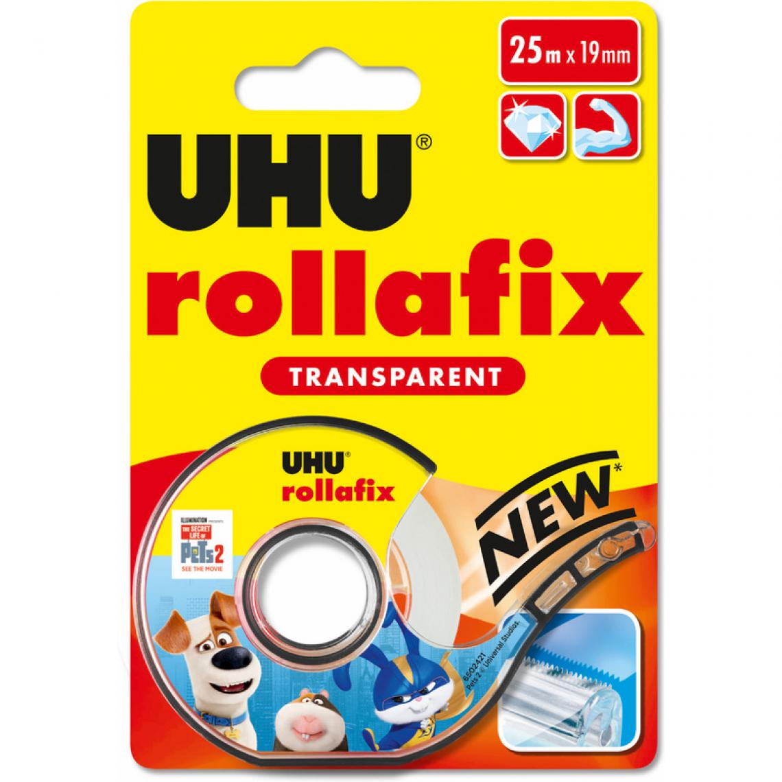 Uhu - UHU Ruban adhésif rollafix avec dévidoir, transparent () - Colle & adhésif