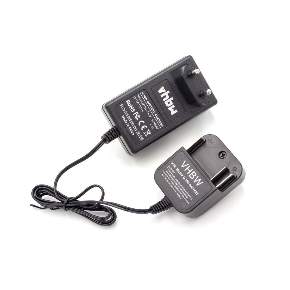 Vhbw - vhbw Chargeur 220V Câble de chargement pour outil Makita BGA452RFE, BGA452Z, BGD800, BGD800RFE, BGD800Z, BGD801, BGD801RFE, BGD801Z, BHP450, BHP451 - Clouterie