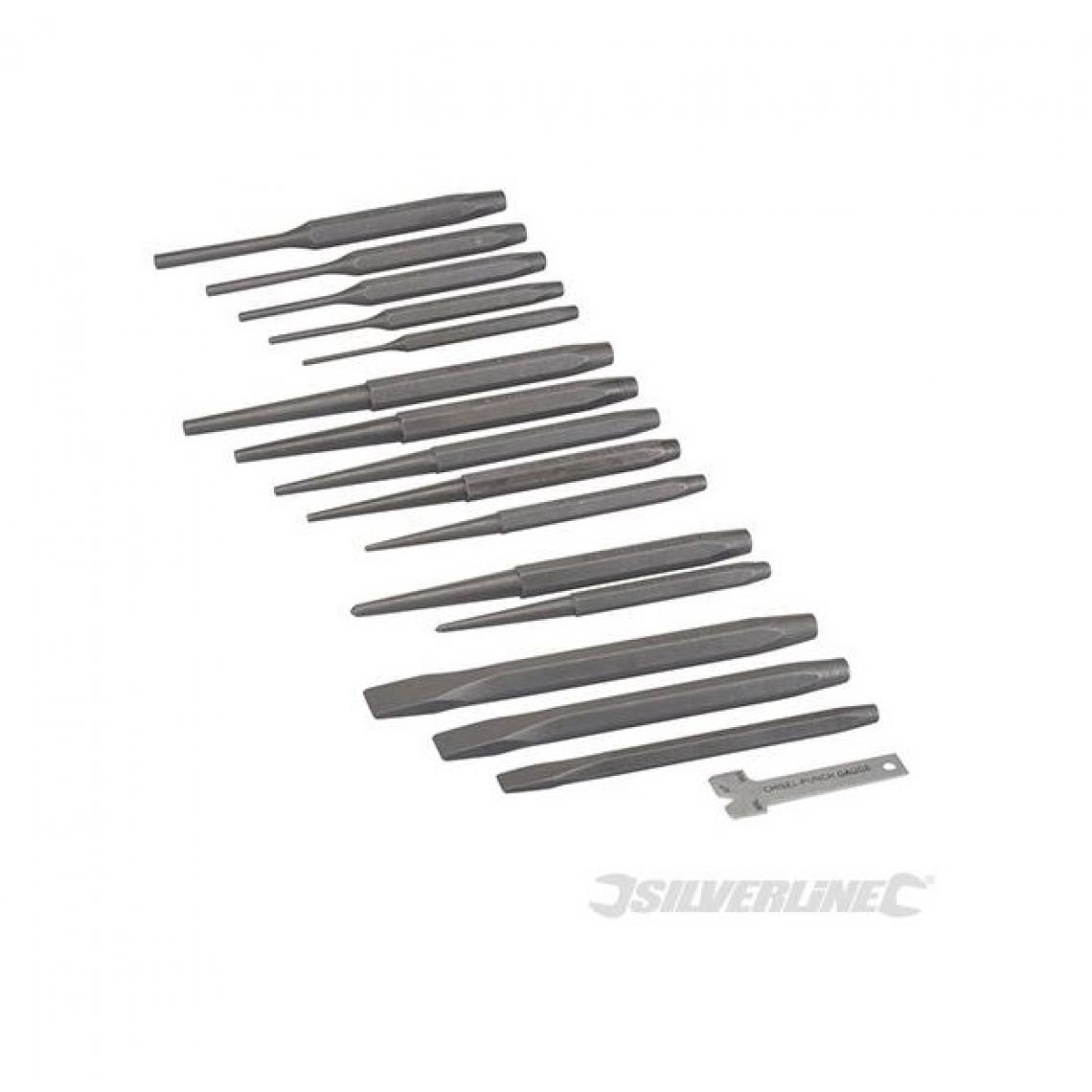 Silverline - Silverline - 16 pièces de poinçons et chasse-goupilles - Abrasifs et brosses