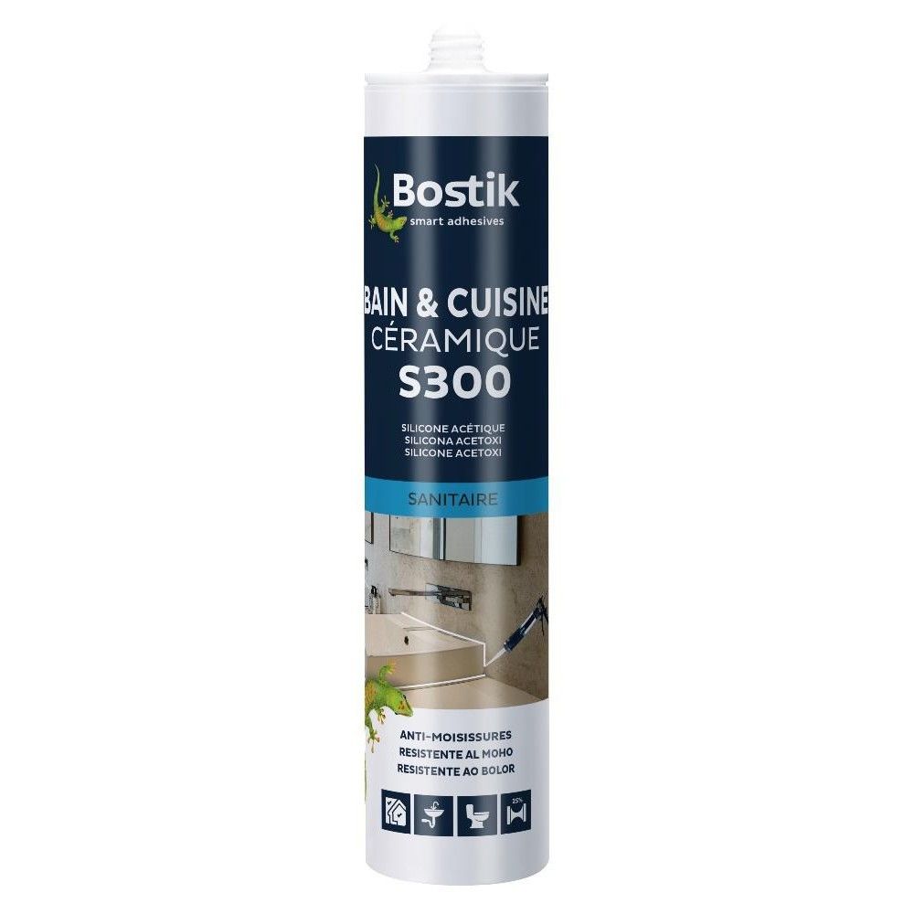 Bostik - Mastic S300 Bain Cuisine Céramique BOSTIK Blanc - 30615830 - Abrasifs et brosses