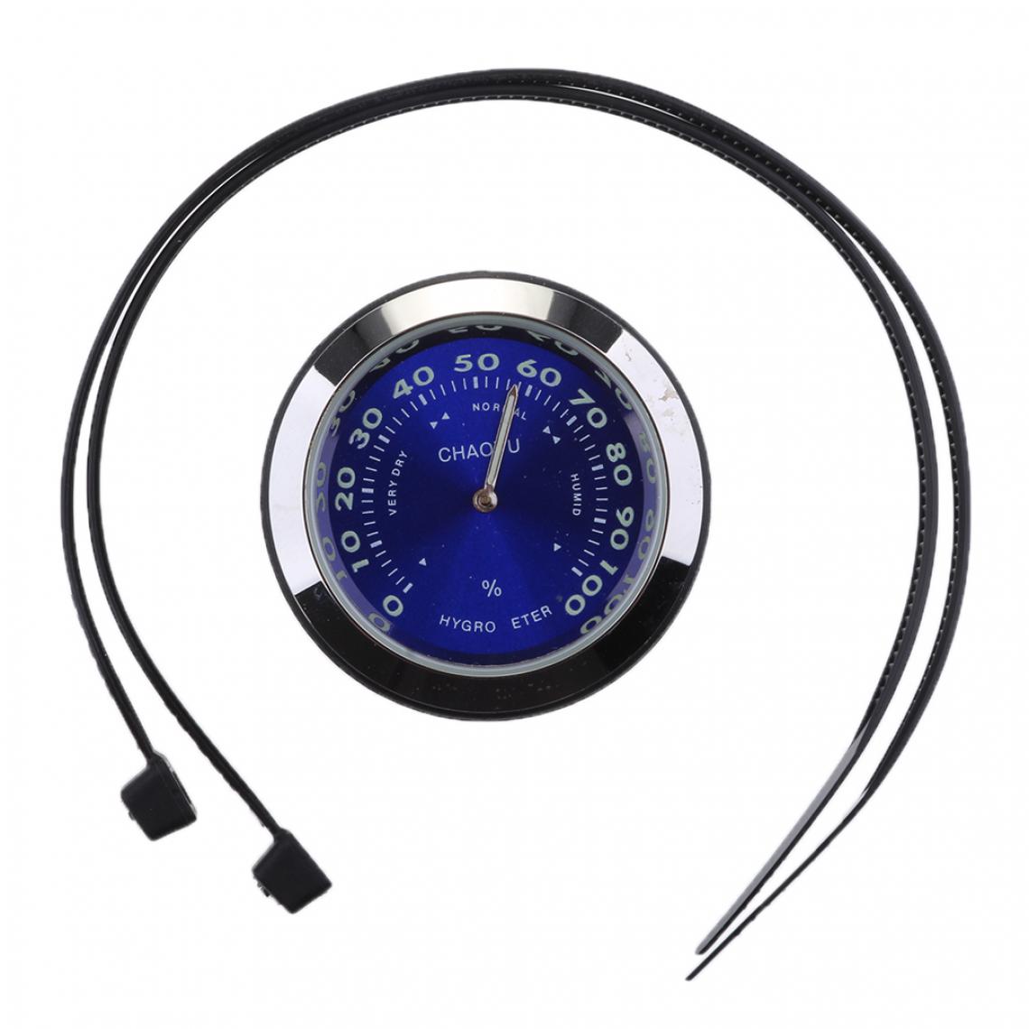 marque generique - moto vélo cadran horloge montre thermomètre hygromètre hygromètre - bleu - Mètres