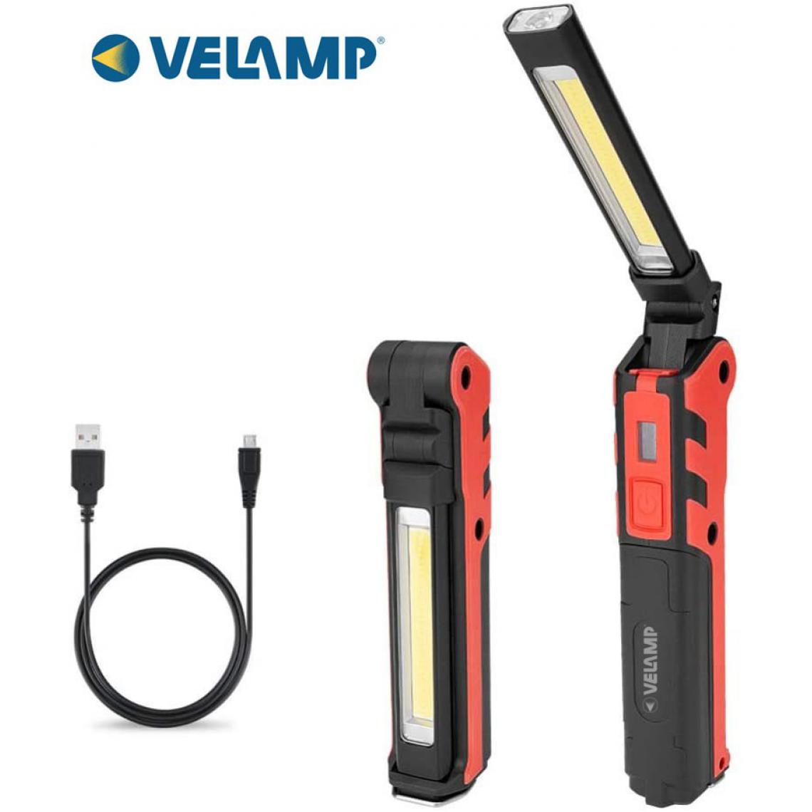 Velamp - KUBRIK: lampe d'inspection rechargeable + torche. Multifonctions - Lampes portatives sans fil