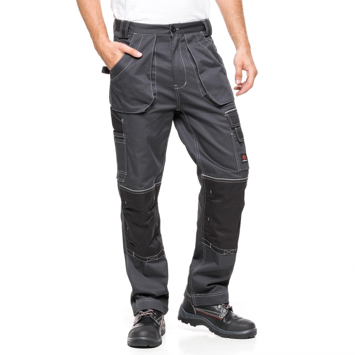Sans Marque - Pantalon de travail Avacore HELIOS gris-noir Taille 58 (108-113) - Protections corps