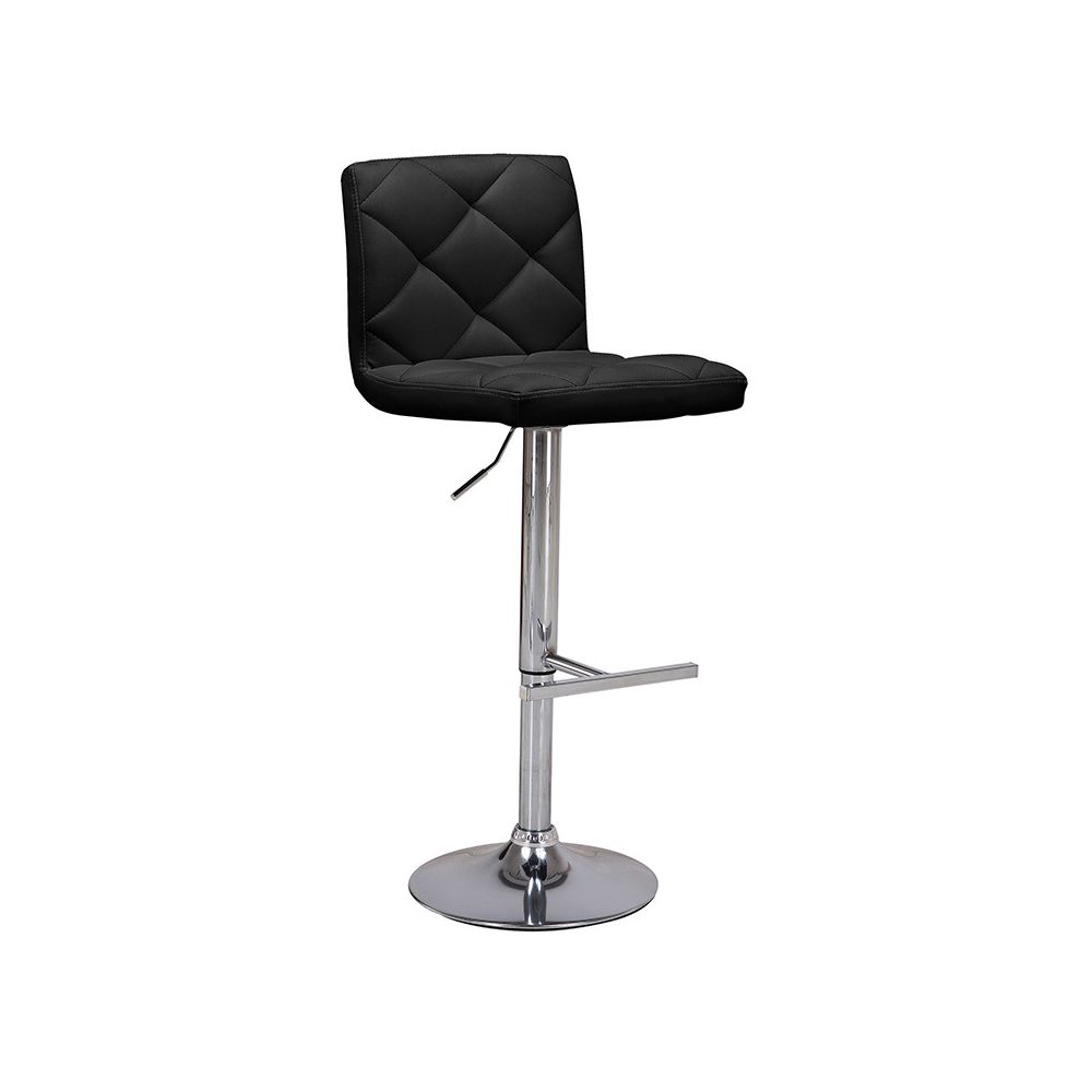 Nouvomeuble - Chaise de bar noir chromé design MAELA - Chaises