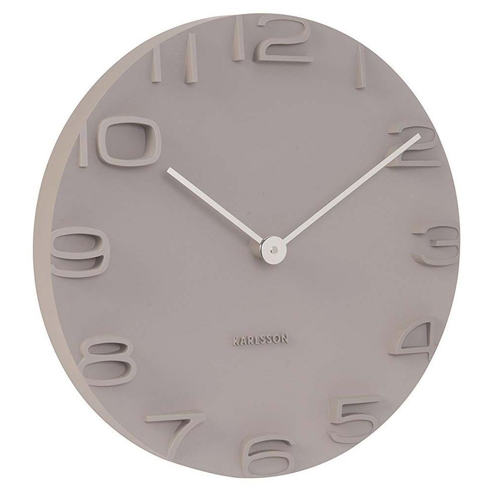 Karlsson - Horloge moderne avec aiguilles chromées On the Edge - Horloges, pendules