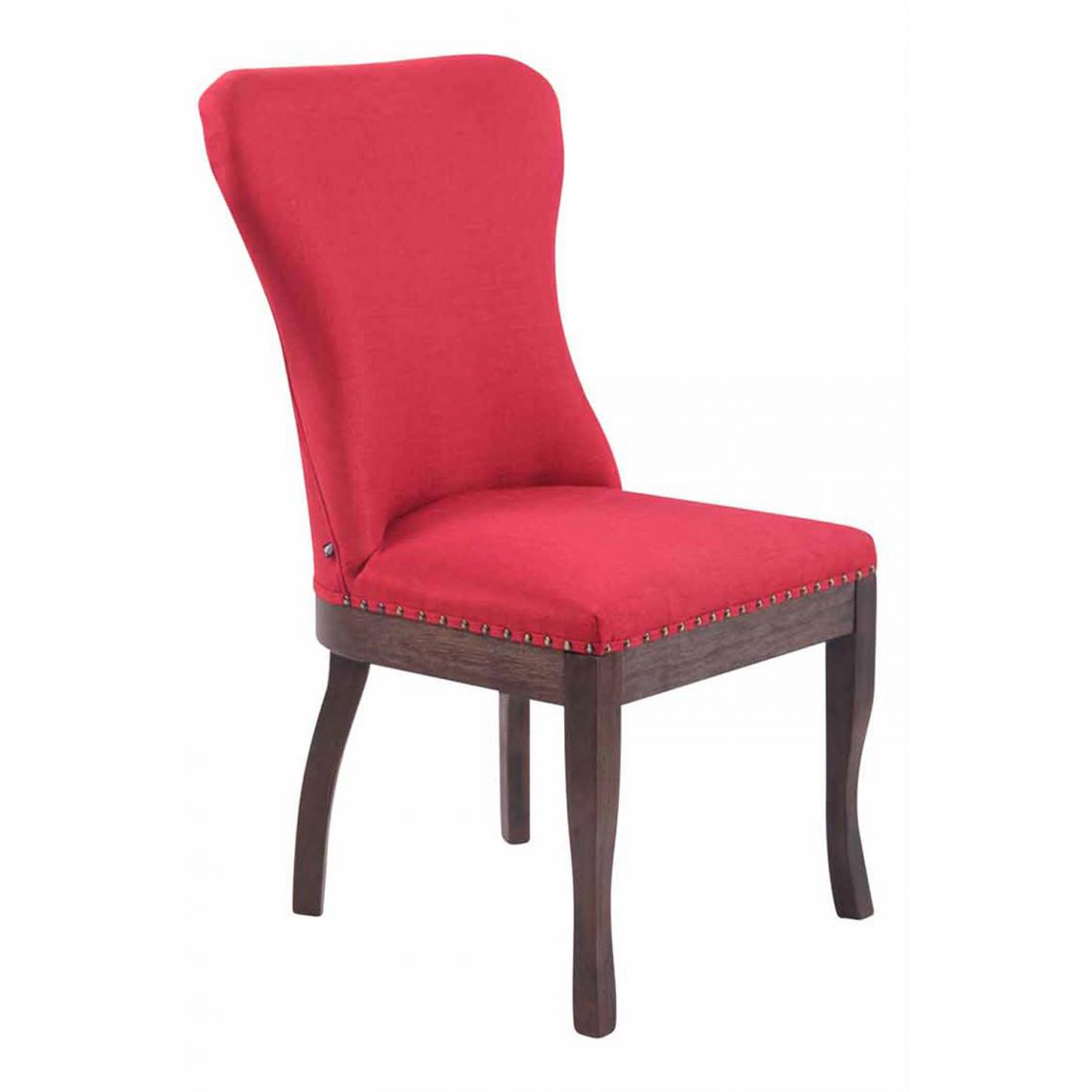 Icaverne - Inedit Chaise en tissu collection Pyongyang couleur rouge - Chaises